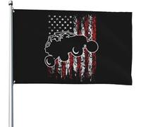 Bandiera Pace Usa Utv Rzr Racing Appendere Striscione Robuste Striscione Da Giardino Per Casa Piantone Domestiche 3X5 Ft