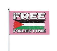 Bandiera Palestina gratuita 3x5 Rosa Supporto Palestina Cartello per cortile Pregate per la Palestina Io sto con la Palestina Bandiera Palestina forte 9,1 x 1,5 m Bandiera per esterni Bandiera per gi