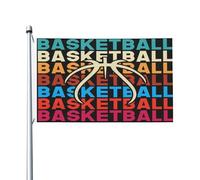 Bandiera Pallacanestro Arcobaleno Doppie Cuciture Garden Flag Decorazioni Bandiere Pirata Per Giardino Home Parata 3X5Ft