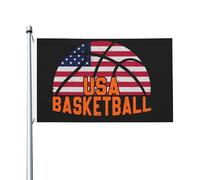 Bandiera Pallacanestro Usa Decorazioni Garden Flag Durevole Bandiere Pirata Per Esterno Eventi Interno 3X5Ft