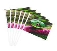 Bandiera palmare con stampa serpente verde bandiere per festival bandiere per interni ed esterni decorazione parata eventi per feste