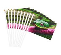 Bandiera palmare con stampa serpente verde bandiere per festival bandiere per interni ed esterni decorazione parata eventi per feste