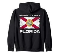 Bandiera Panama City Beach Florida Panama City Beach FL Felpa con Cappuccio