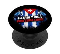 Bandiera Patria Y Vida Cuba Libre PopSockets PopGrip Adesivo
