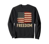 Bandiera patriottica della libertà - Vintage American Spirit Felpa