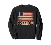 Bandiera patriottica della libertà - Vintage American Spirit Felpa