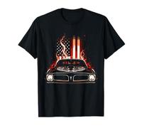 Bandiera patriottica fiammeggiante Trans Am Muscle Car anni '70 Trans Am Maglietta