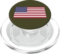 Bandiera patriottica rossa bianca blu a stelle e strisce PopSockets PopGrip per MagSafe