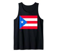 Bandiera Patriottica Rossa Bianca Blu di Porto Rico Canotta