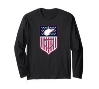 Bandiera patriottica WV Baseball Mountain State West Virginia USA Maglia a Manica