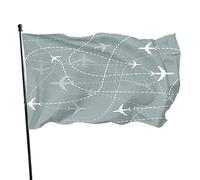Bandiera per aeroplano 3 x 5 FT Vintage Planes Airline Sly in The Sky Bandiere per esterni Grande Benvenuto Yard Banner Casa Giardino Cortile Decorazione Prato