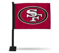 Bandiera per auto NFL Rico Industries, con asta di San Francisco 49ers