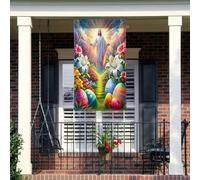 Bandiera Per Barca American He Is Risen Easter Jesus 2 Occhielli In Metallo Bandiere Personalizzate Colore Vivido Flag Personalizzate Per Indoor Festivals Events 90X150Cm