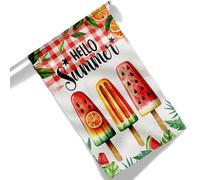 Bandiera Per Barca American Hello Summer Ice Cream 2 Occhielli In Metallo Bandiere Personalizzate Colore Vivido Striscione Decorazioni Per Parades Cultural Display Events 90X150Cm