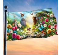 Bandiera Per Barca American Resurrection Of Jesus Easter Day He Is Risen Christianty Stampata Grande Bandiere Impermeabile Striscione Con Bandiere Personalizzate Per Sports Events 90X150Cm