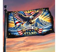 Bandiera Per Barca American United We Stand Eagle Patriotism Resistente Alle Intemperie Bandiere Personalizzate Robusta Flagge Per Cultural Display Indoor Parades 90X150Cm