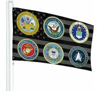 Bandiera Per Barca Armed Forces Military Service Six Branches Space Force