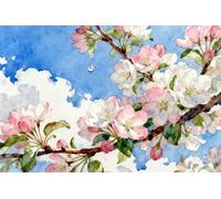 Bandiera Per Barca Beautiful Blooming Cherry Bloom Pink Flowers Blue Sky