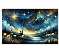 Bandiera Per Barca Christmas Holy Night Star Traditional Scene Winter