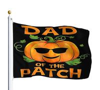 Bandiera Per Barca Halloween Dad Of The Patch Daddy Papa Father Pumpkin 2 Occhielli In Metallo Bandiere Decorazioni Colore Vivido Striscione Decorazioni Per Parades 90X150Cm