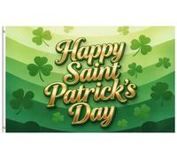 Bandiera Per Barca Happy Saint Patrick's Day Shamrock Clover Spring