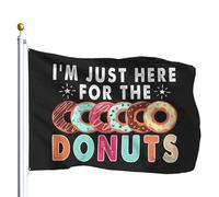 Bandiera Per Barca I'm Just Here For The Donuts Bandiera Personalizzato