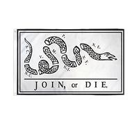Bandiera Per Barca Join Or Die Franklin Join Or Die 2 Occhielli In Metallo Grande Bandiere Resistente Alle Intemperie Striscione Per Parades Events Cultural Display 90X150Cm