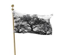 Bandiera Per Barca Oak Tree Trees Black Deep Roots Branches Bandiera