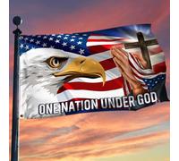Bandiera Per Barca Patriot Eagle Jesus Bless One Nation Under God Bandiera