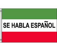 Bandiera Per Barca Se Habla Espanol 2 Occhielli In Metallo Bandiere Leggero Flag Personalizzate Per Sports Events Events Outdoor 90X150Cm