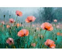 Bandiera Per Barca Spring Summer Flower Flower Field And Cloudy Sky Gran