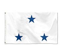 Bandiera Per Barca Usn Rear Admiral Star White Non Seagoing Robusta Bandiere Personalizzate Colore Vivido Flagge Per Sports Events Events Cultural Display 90X150Cm