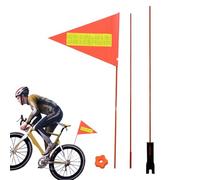 Bandiera per Bicicletta, Accessorio Sicurezza Deambulatore, Bandiera Alta Visibilità 1,8 M Per Scooter Campeggio Fuoristrada Golf Carrozzina Anziani