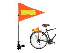 Bandiera per bicicletta con poli per la sicurezza, ad alta visibilità, riflettente, impermeabile, a scomparsa, set di aste per bandiere da golf, scooter, sedia a rotelle, bicicletta per bambini
