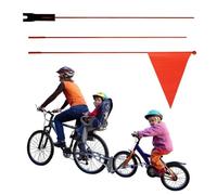Bandiera Per Biciclette Per Bambini - Bandiere Triangolari Per La Sicurezza Della Bicicletta, Poliestere Resistenti Alla Lacrime | Bandiere Di Sicurezza Per Biciclette Durevoli Accessorio, Bandiera Ci