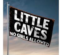 Bandiera per camera da letto Little Caves: Boys Only Club Flag Men Decor Country Decor (30 x 45 cm)