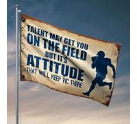 Bandiera per camper Talent May Get You On The Field. Bandiera Patio Bar Accessori Yard Art (152 x 244 cm)
