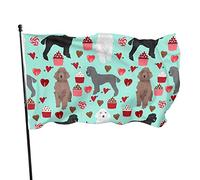 Bandiera per cani barboncini, 9,6 x 1,5 m, in poliestere resistente allo sbiadimento, con 2 occhielli in ottone
