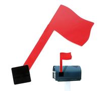 Bandiera Per Cassetta Postale - Piastra Di Montaggio Bastone Avvitato, Segnalatore Di Spedizione Per Corriere, Etichetta Visibile Con Placca Resistente Alle Intemperie, Lama Ribaltabile Con Stelo Vert