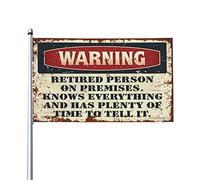 Bandiera per dormitorio divertente per pensionati in loco bandiera cool poster per ragazzi bandiere divertenti (120 x 180 cm)