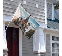 Bandiera per esterni, 1,2 x 1,8 m, resistente per interni ed esterni, per tutte le stagioni, bandiere da giardino, cattedrale di San Basilio, rossa a Mosca, bandiera di benvenuto da cortile, bandiera