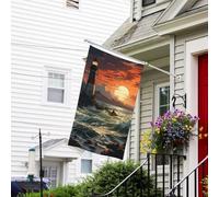 Bandiera per esterni, 9 x 1,5 m, resistente per interni ed esterni, per tutte le stagioni, bandiere da giardino, faro, benvenuto, cortile, bandiera a doppia faccia con occhielli in ottone striscioni