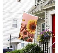 Bandiera per esterni, 9 x 1,5 m, resistente per interni ed esterni, per tutte le stagioni, bandiere da giardino con girasole grande bandiera di benvenuto da cortile bandiera doppia faccia con