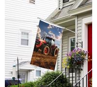 Bandiera per esterni, 9 x 1,5 m, resistente per interni ed esterni, per tutte le stagioni, bandiere da giardino, fantasia, trattore agricolo, benvenuto, bandiera da cortile su entrambi i lati, con