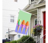 Bandiera per esterni, 9 x 1,5 m, resistente per interni ed esterni, per tutte le stagioni, bandiere da giardino gelato arcobaleno gradiente benvenuto bandiera da cortile bandiera doppia faccia con
