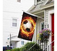 Bandiera per esterni, 9 x 1,5 m, resistente per tutte le condizioni atmosferiche, bandiere da giardino che bruciano calcio di benvenuto bandiera da cortile bandiere per la casa con occhielli in ottone