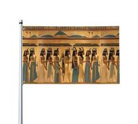 Bandiera per esterni con stampa di donne nell'antico Egitto, per patio, prato, decorazione per feste, mostra con orgoglio il tuo stile