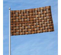 Bandiera per esterni in vimini con stampa a griglia intrecciata per esterni, per balconi interni, portico