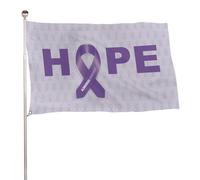 Bandiera per il mese della consapevolezza dell'Alzheimer, striscione per esterni, decorazione per feste, arazzo da parete, 35x59 pollici