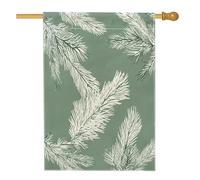 Bandiera per la casa con foglie di palma semplice, 71 x 101 cm, double-face, per decorazione esterna, fresca primavera estate pianta in tela per cortile, bandiera per la casa, motivo botanico